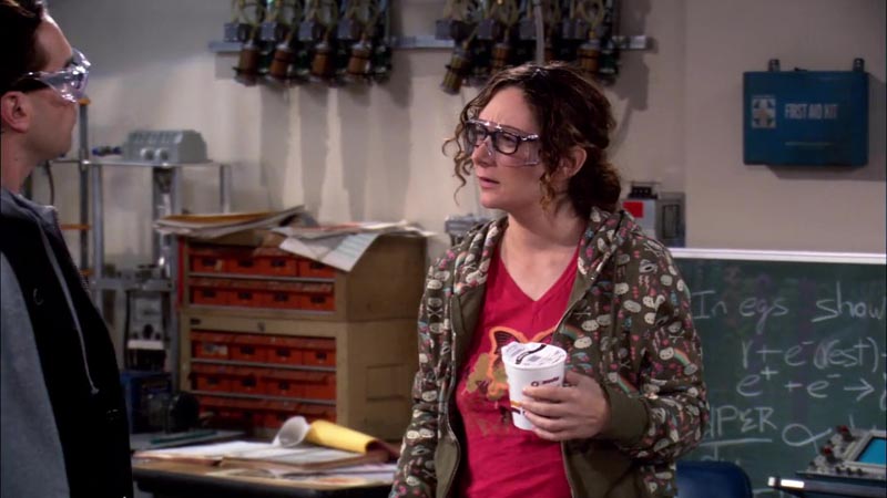 Leonard: I was thinking more of a bio-social exploration with a neuro-chemical overlay. Lesley: Wait, are you asking me out?