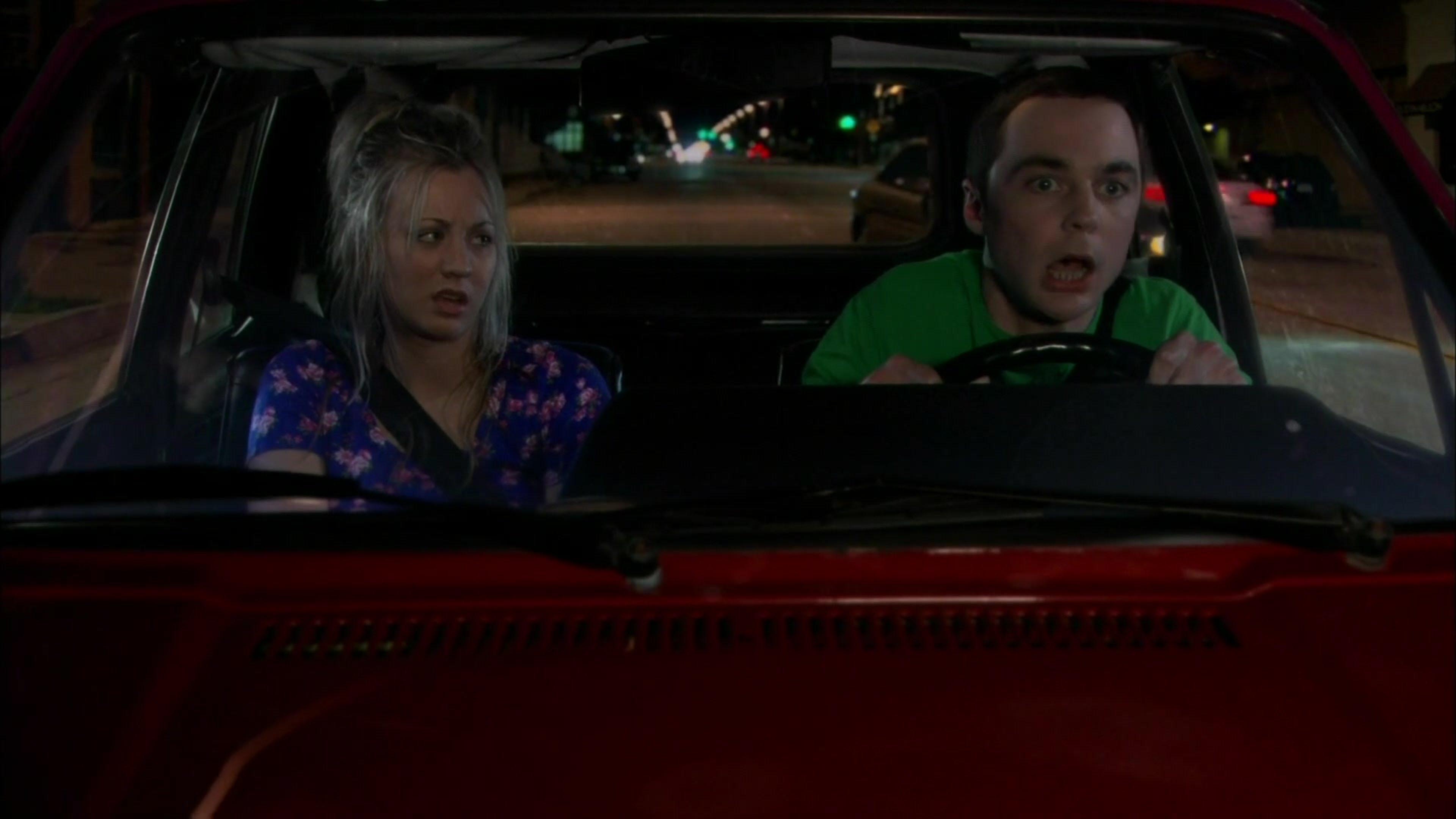 Penny: Could you please drive a little faster?  Sheldon: Oh, I think we