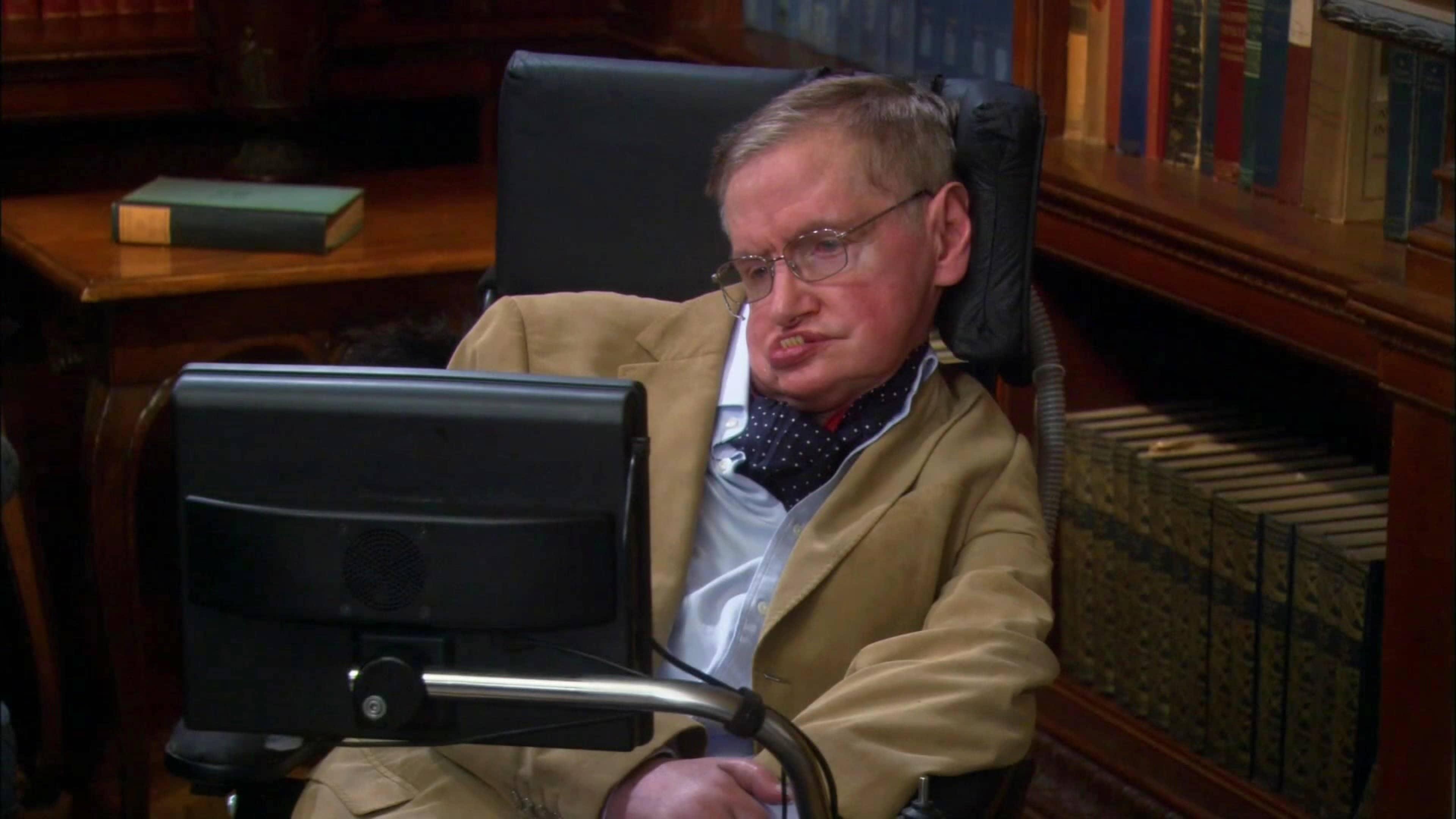 Stephen Hawking: Your thesis that the Higgs boson is a black hole accelerating backwards through time is fascinating. Sheldon: Thank you. It just... came to me one morning in the shower. Stephen Hawking: That