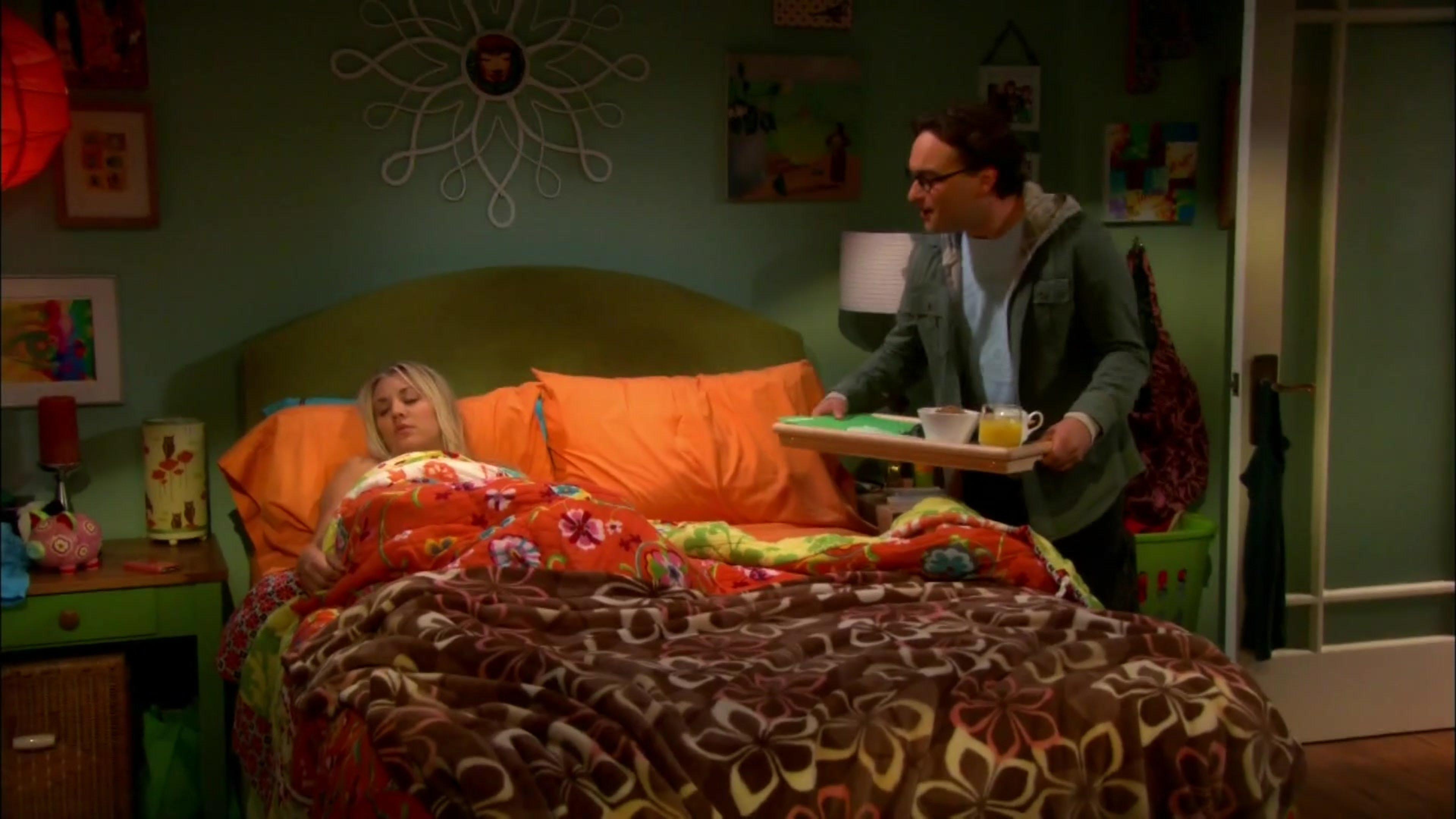 Leonard: Good morning, sunshine.  Penny: Leonard. It