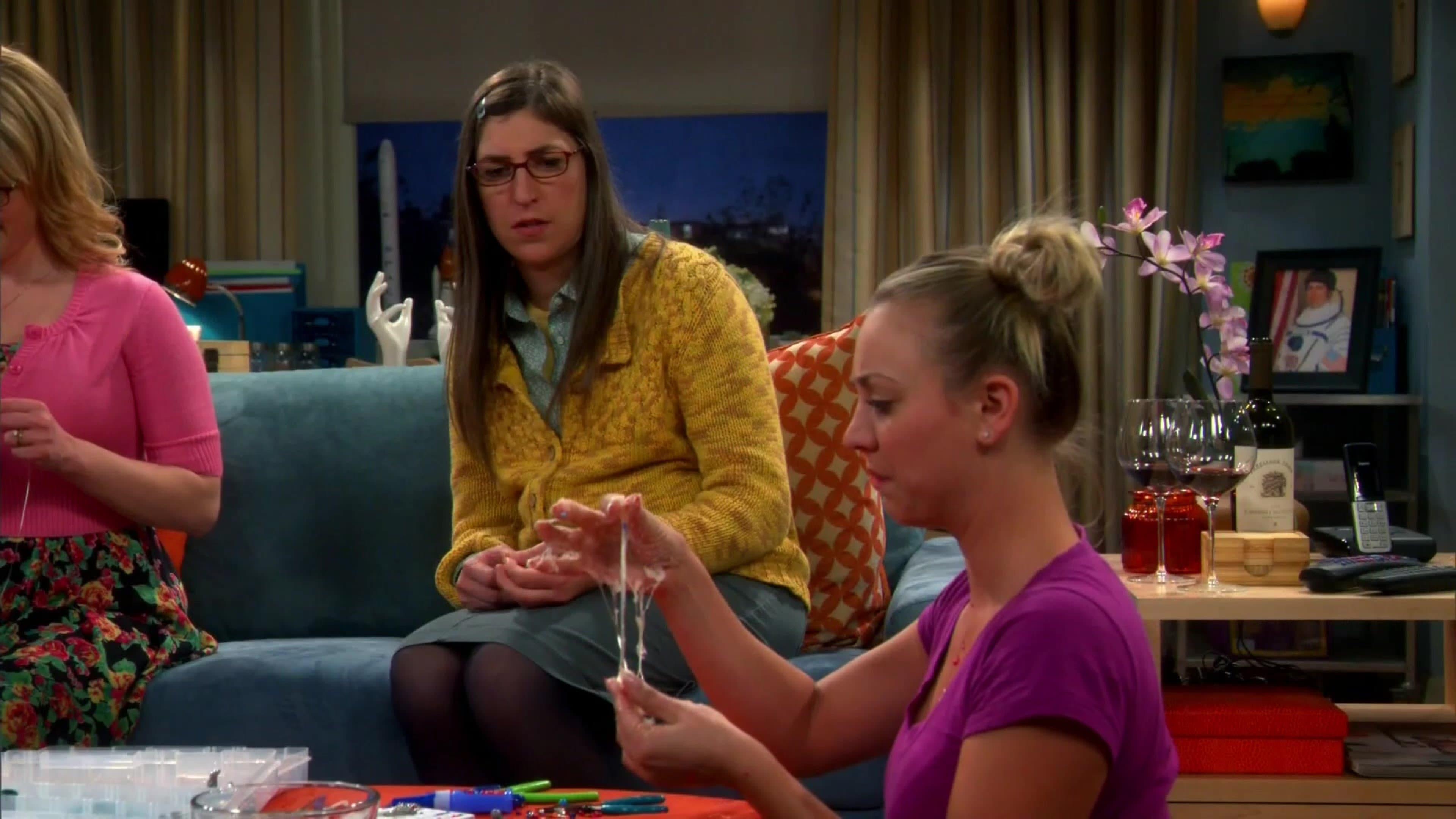 Amy: How do you not know how to use glue? Did you ditch pre-school?  Penny: Yeah, but only because I was dating a second grader.