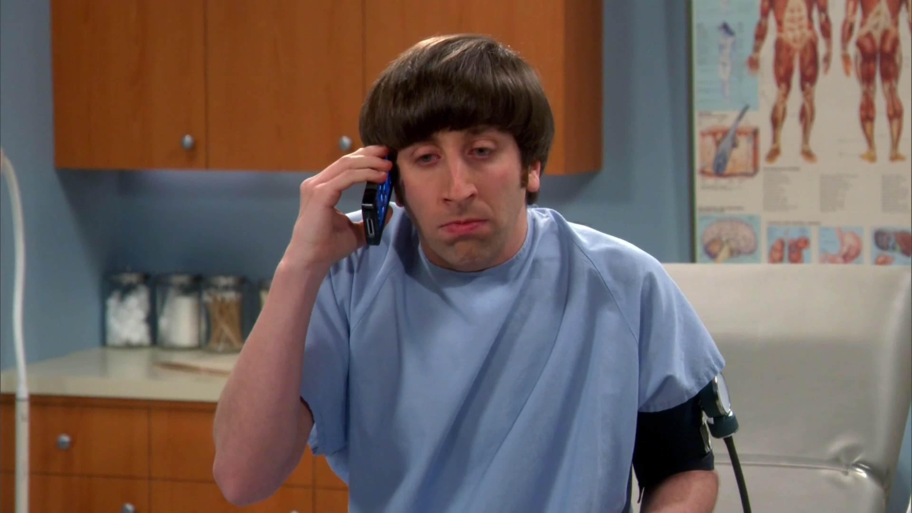 Howard: Check my blood pressure again. I can get it higher. just give me a second. (Dials phone)  Mrs Wolowitz (on phone): Hello?