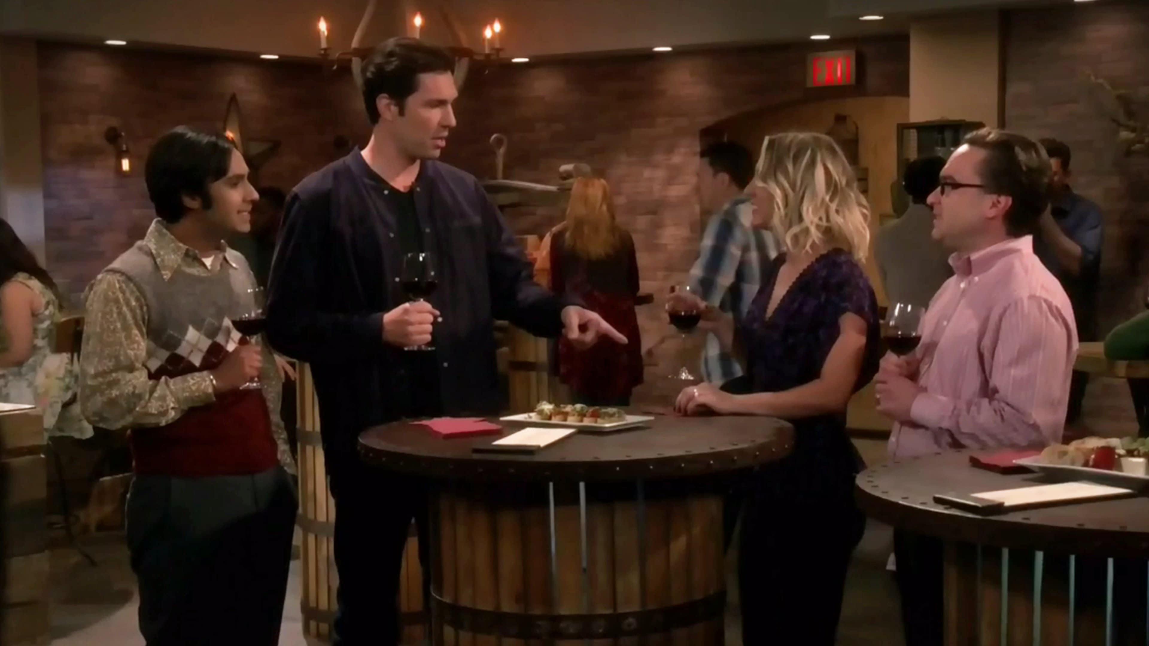 Zack: Hey, did you two get married?  Penny: We did.  Leonard: Yeah, mm-hmm.  Zack: To each other?