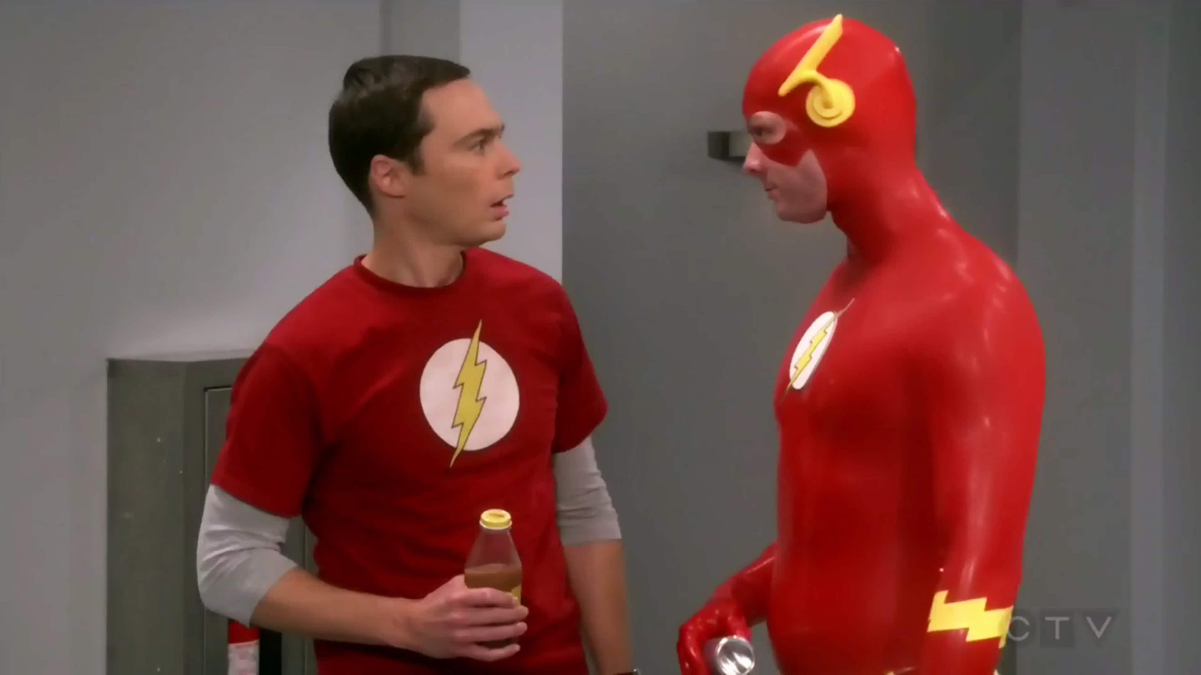The Flash: You know why Hulk is so strong? Steroids. You know why Batman wanders around at night getting into fights? Scotch.