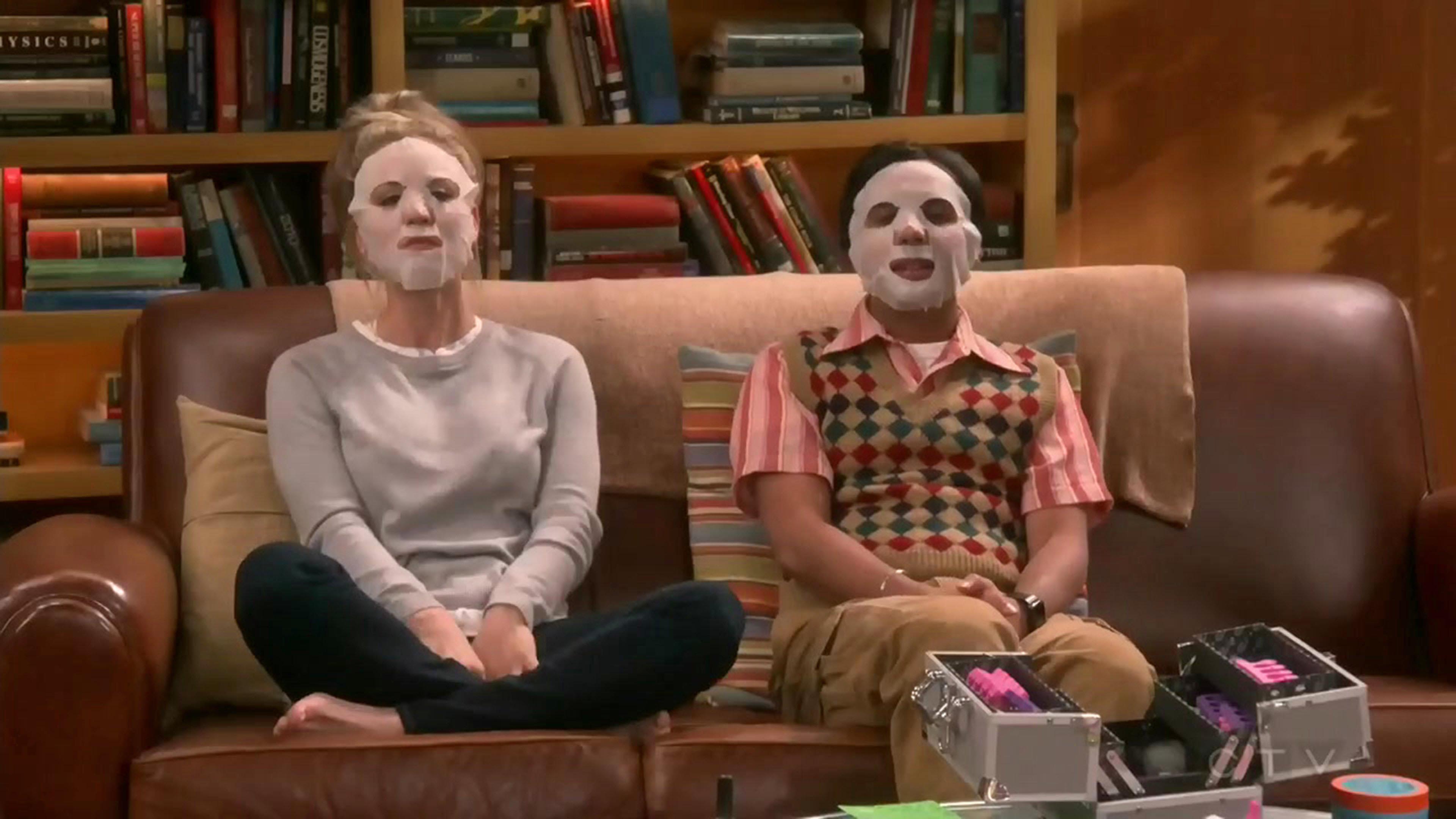 Raj: I can actually feel the toxins being pulled out of my skin.  Penny: This is a moisturizing mask.  Raj: Then, I can actually feel the moisture going into my skin.
